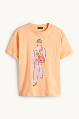 T-Shirt mit Strasssteinen - Relaxed Fit