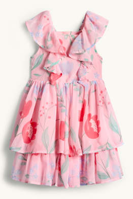 Blume - Chiffon-Kleid
