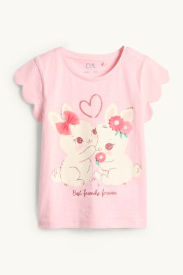 Hase - Kurzarmshirt - Glanz-Effekt