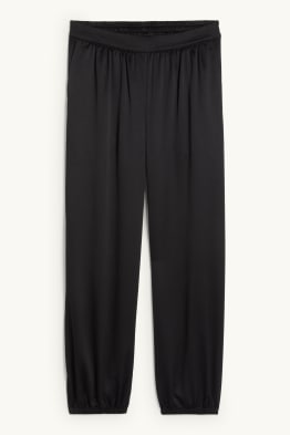 Pantalon en satin - mid waist - Balloon Leg