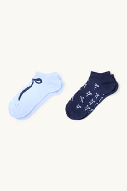 Multipack 2er - Sneakersocken mit Motiv - Schleife