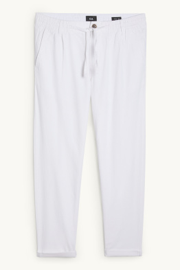 Chino - tapered fit - lin mélangé