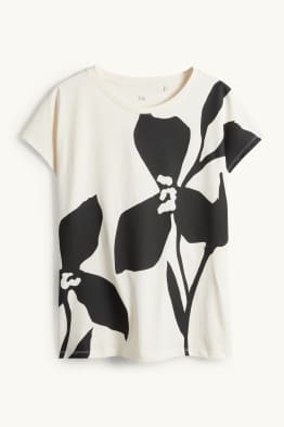 T-Shirt - Regular Fit - geblümt