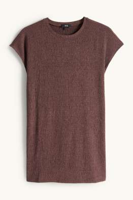 T-Shirt - Slim Fit - strukturiert