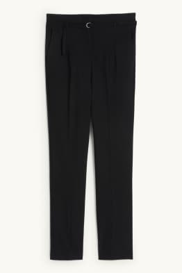 Pantalon de toile à ceinture - high waist - slim fit
