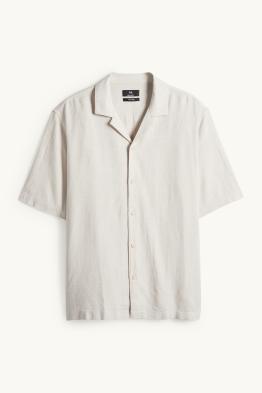 Chemise-blouse en lin - Relaxed Fit - col à revers
