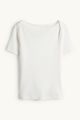 Tričko - slim fit - žebrované