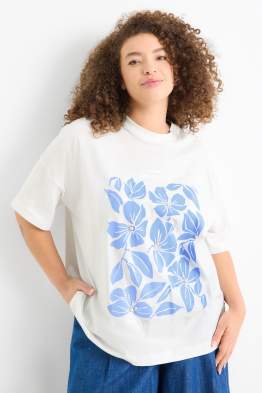 T-Shirt - Regular Fit - Glanz-Effekt