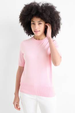 Pull en maille - manches courtes