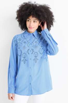 Blouse-chemise - broderie anglaise