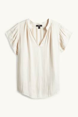 Bluse mit V-Ausschnitt