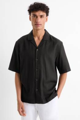 Chemise-blouse en lin - Relaxed Fit - col à revers