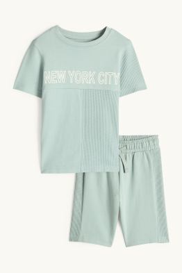 New York - set - T-shirt en korte broek - 2-delig