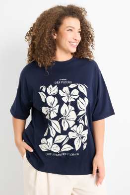 T-Shirt - Regular Fit - Glanz-Effekt