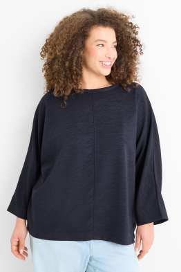 Sweatshirt - gerippt