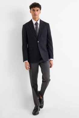 Pantalon - regular fit - extensible - finition texturée