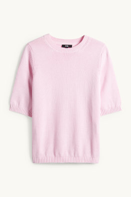 Strickpullover - kurzarm