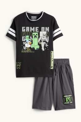 Minecraft - set - T-shirt en short - 2-delig