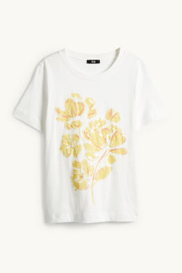 T-shirt - regular fit - effet brillant