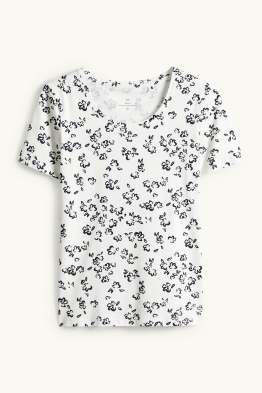 Tričko - slim fit - s květinovým vzorem