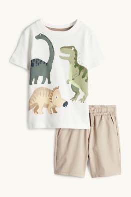 Dino - set - T-shirt en short - 2-delig