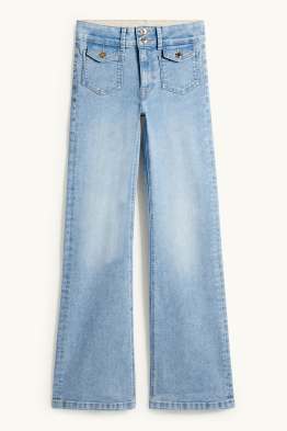 Flared Jeans - Mid Waist - LYCRA®