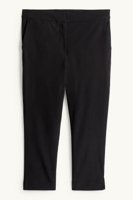 ASKSA Pantaloni Donna A Gamba Larga – Vita Alta Con Piega, Tasche, Tessuto Leggero – Taglie S-XXL