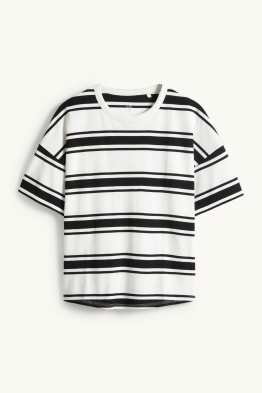 Tricou - supradimensionat - cu dungi