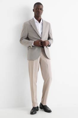 Pantalon de costume - regular fit - finition texturée