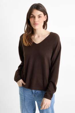 Pullover mit V-Ausschnitt