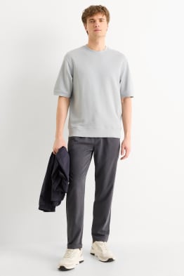 Kalhoty chino - tapered fit - strukturované
