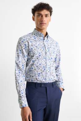 Camicia business - regular fit - button down - fantasia