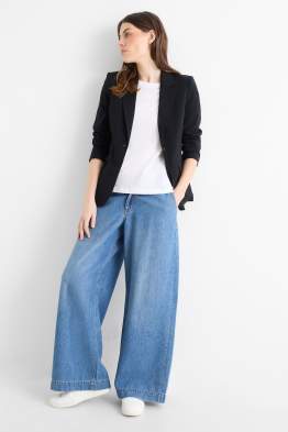 Wide Leg Jeans - High Waist