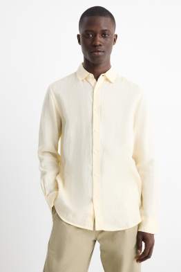 Chemise de lin - regular fit - col kent