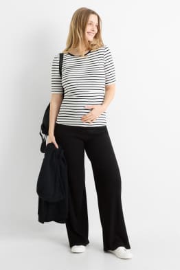Jersey-Umstandshose - gerippt