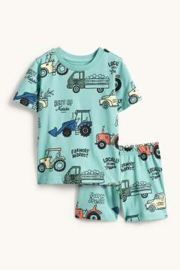Barnyard vehicles - short pyjamas - 2 piece