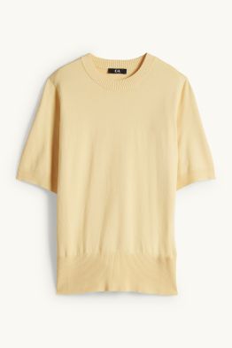 Strickpullover - kurzarm