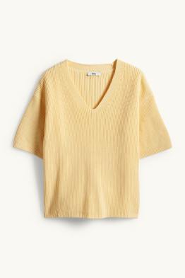 Strickpullover - kurzarm