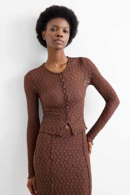 Crop Langarmshirt - Slim Fit