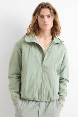 Jacket with hood - water-repellent