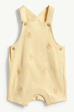 Küken - Baby-Latzhose - gerippt