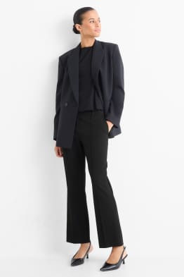 Pantalon en toile - mid waist - flared