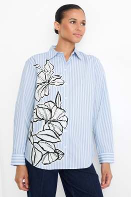 Hemdblouse - met strepen