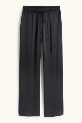 Pantalon de bureau - mid waist - wide leg