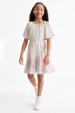 Blume - Chiffon-Kleid