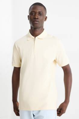 Koszulka polo - regular fit - w prążki