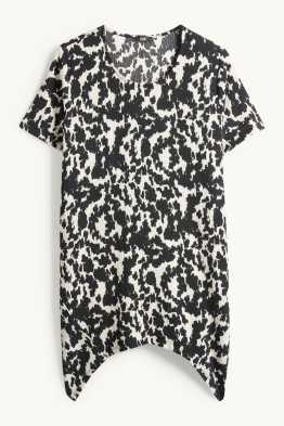 T-Shirt - Relaxed Fit - gemustert