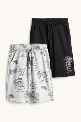 Multipack 2er - Graffiti - Sweatshorts