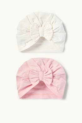 Multipack 2er - Baby-Turbanmütze