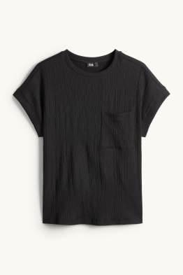 T-Shirt - Relaxed Fit - strukturiert